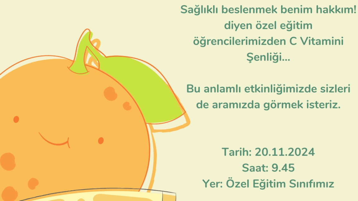 Sağlıklı beslenmek benim hakkım!