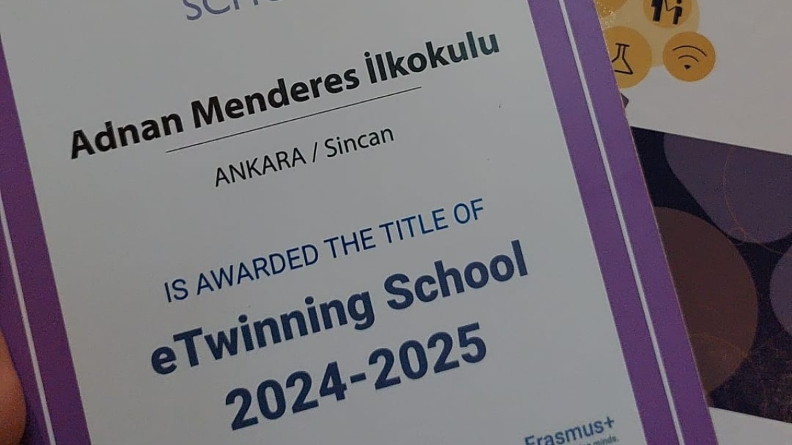 Adnan Menderes İlkokulu eTwinning Okulu Ünvanına Layık Görüldü!